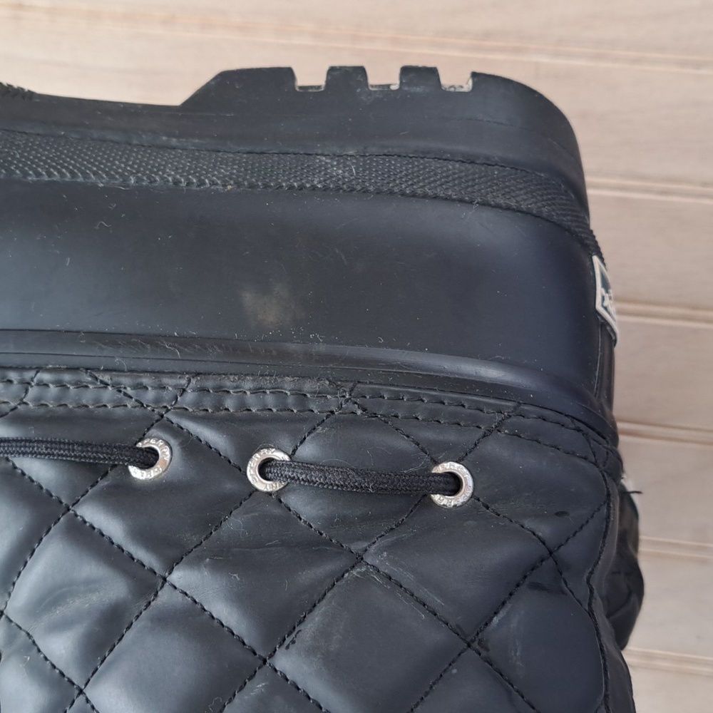 Sperry Saltwater Top Sider Quilted Lace Up Fleece Lined Rubber Winter Duck Boots - Picture 7 of 11